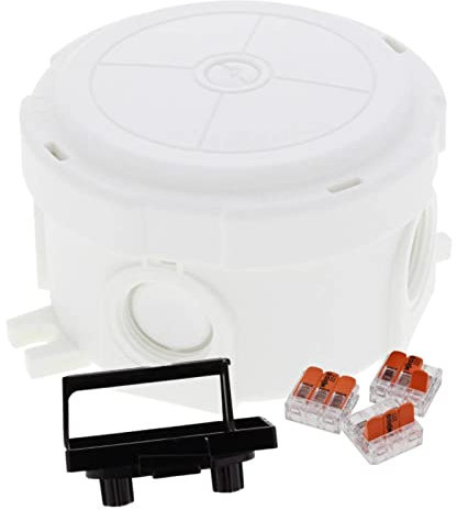 Wiska Combi 304 WH Polypropylene Ø 82 x 57mm Enclosure White IP66 3 x 3 Pole Wago Connectors – 10110637