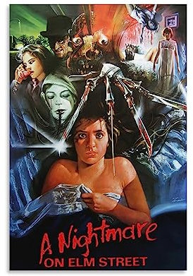 BAOCE Filmposter A Nightmare on Elm Street (4) Poster, Gemälde, Leinwand, Wandkunst, Wohnzimmer, Poster, Gemälde, 20 x 30 cm