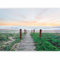 murando PREMIUM Papier peint intissé La Ville 100x70 cm Non-tissé Décoration trompe l oeil moderne Design murale salon chambre bureau nature ciel mer pont le quai plage c-A-0054-a-d