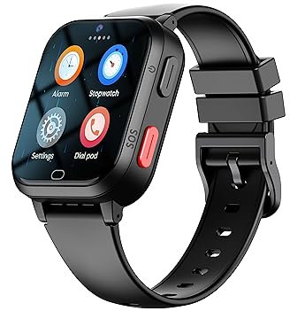 Smartwatch Kids Forever Kids Look Me KW-510 Ubicación GPS WiFi 4G llamadas telefónicas agenda telefónica alertas SMS IP67 Chat SOS Función Despertador Cámara Remoto Premios Negro, Negro, Correa