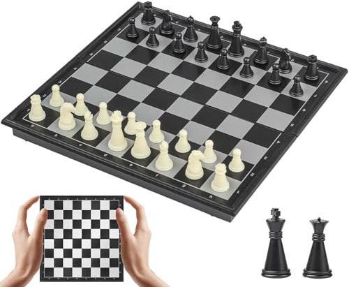 Tablero Ajedrez Magnético - Portátil Tablero Plegable Ajedrez Profesional para Viajar niños y Adulto - 15CM