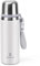 Stainless Steel Flask with Cup 700ml/23.6oz Vacuum Insulated Thermo Bottle Keep hot and Cold Water Bottles Coffee flasks.(White)