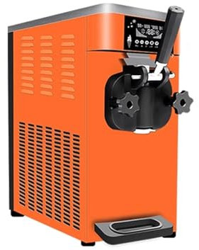 Ice Cream Maker Machine for Home or Commercial,Commercial Desktop Ice Cream Machine Cone Fully Automatic Single Head Soft Ice Cream Machine Ice Cream Attachment for Kitchenaid (Col