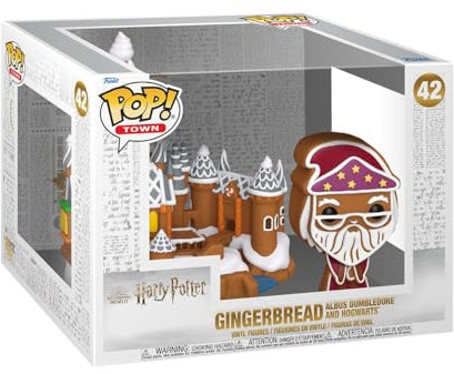 Funko Pop! Town: Hp Gb – Albus Dumbledore & Hogwarts - Harry Potter - Vinyl-Sammelfigur - Geschenkidee - Offizielle Handelswaren - Spielzeug Für Kinder und Erwachsene - Movies Fans