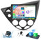 OiLiehu 4+64G 8 Core Android 13 2 DIN Radio Carplay Android Auto Bluetooth Autoradio para Ford Focus MK1 C170 1998-2005 Pantalla Radio Coche 9 Pulgadas con WiFi GPS FM RDS DSP EQ Cámara Trasera