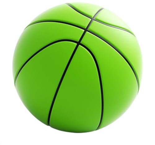 Ballon de basket-ball silencieux, ballon de basket-ball souple en polyuréthane – Ballon de basket-ball silencieux, balle en mousse haute densité pour enfants, adolescents, adultes