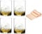 Dekomiro Riedel Whiskygläser 0414/02 O Tumbler Whisky 4 er Set Set mit Glasreinigungstuch