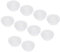 sourcing map 10Pcs Snap Rubber Grommet Plug Mount Dia 12mm ID 9mm Narrow Groove Width 2mm Seal Anti-Scratch for Electrical Box Cable Pipes Transparent