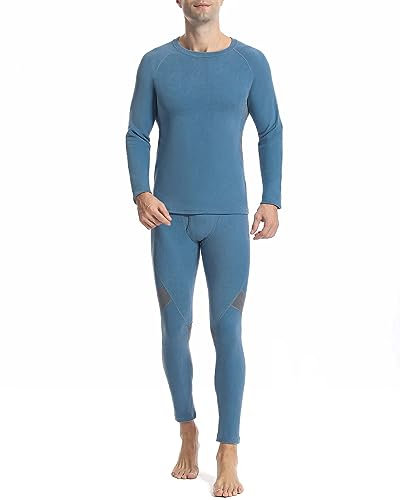 Runhit Thermounterwäsche Herren Winter Funktionsunterwäsche Thermounterhose Herren Unterhosen Lang Funktionswäsche Skiunterwäsche Thermo Unterwäsche Männer Extra Warm XL