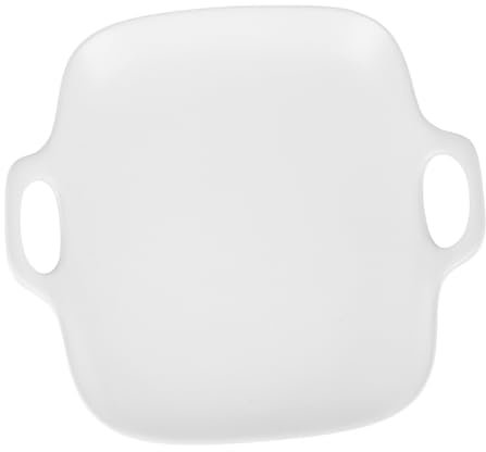COLLBATH Vassoio Frutta in Ceramica Con Manico Piatto Torta in Porcellana 8 Pollici Vassoio Per Snack Cucina Casa