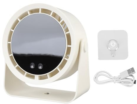 Sxhlseller Petit Ventilateur de Bureau Silencieux, 100 Vitesses Ventilateur Rechargeable Portable, Ventilateur de Bureau 2400mAh avec Affichage Numérique Tirbo de Table Murale pour Voyager