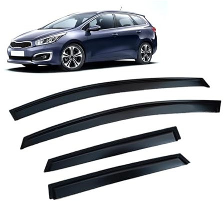 SKINII Windabweiser Fenster Visier für Kia für Ceed Wagon 2012-2018 Windabweiser Regen Guards Tür Visier Vent Shades Ventvisor Fensterabweiser