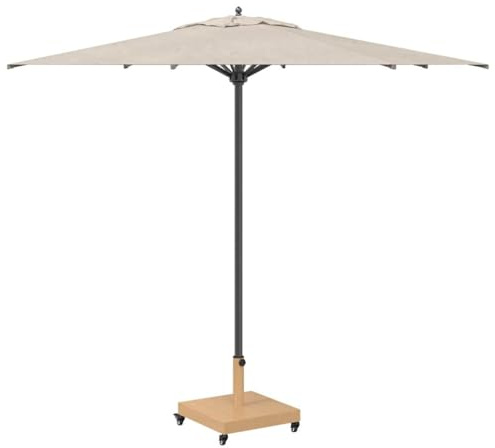 vidaXL Parasol Base Light Wood 45 x 45 x 31.5 cm