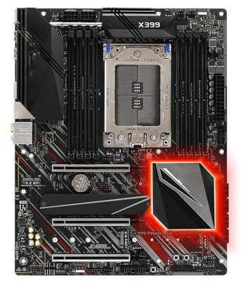 Carte mère Carte mère X399 Fit for ASROCK Phantom Gaming 6 TR4 x399 threadripper DDR4 3400+128 Go Compatible TR 1920X 1900X 2950X 1950X ATX