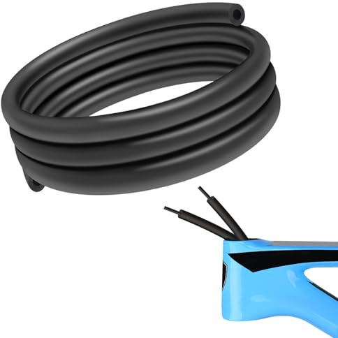 EceoThsy Manchon de Tuyau en Mousse de 1,6m pour Cadre de Vélo - Amortisseur Intérieur pour Câbles, Compatible avec Freins et Tuyaux Hydrauliques de 6mm, Durable et Absorbant Le Bruit,kit de routage