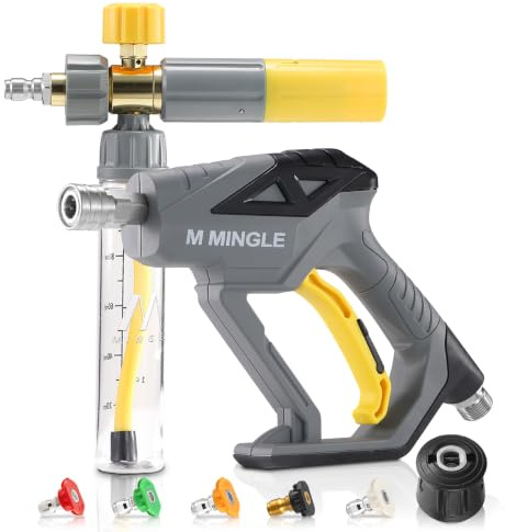 M MINGLE Pressure Washer Foam Gun, Compatible with Karcher K2-K7, 4000 PSI