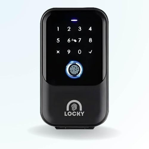 LOCKY BOX Boite à clé connectée, Code, Badge, Empreinte digitale, Bluetooth, App, Étanche IP65