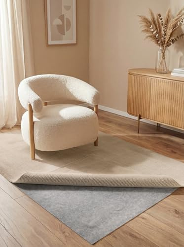 Hanse Home Base - Teppich Unterlage Grip, rutschfestes Läuferpad, Anti-Rutsch-Matte dünn, zuschneidbare Rutschmatte, Läufer Stopper, Universeller Gleitschutz für Boden, Schubladen - Grau, 70x240cm