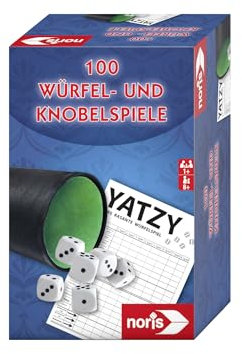 Noris 606154308 - 100 Würfel- und Knobelspiele - vielfältige Auswahl an beliebten Klassikern für die ganze Familie, ab 8 Jahren