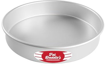 Fat Daddio's Teglia rotonda in alluminio anodizzato, 30 x 2 pollici