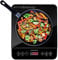 Andrew James Single Induction Cooker 2000W, Portable Electric Hob with Hot Plate | Electric Induction Cooker with Touch Controls & 10 Heat Settings, Portable Stove for cooking on the go (Single Black)