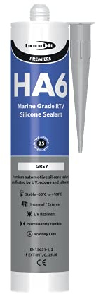 Bond-It BDHA6GR Silicone, Grey, 310ml