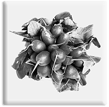 Deko-Magnet -10 x 10 cm - Motiv: Radieschen