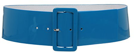 beltiscool Damen-Taillengürtel, Leder, quadratisch Gr. XS/S - 28, türkis