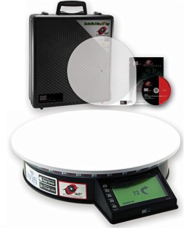 DigPro ET270 360° Motorised Product Photography Turntable with App. Control, Inc Image Software.