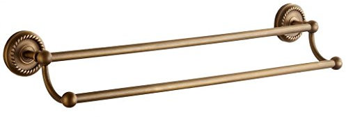 Weare Home Porte-serviettes double cuivre laiton jaune bronze rétro vintage mural extra solide