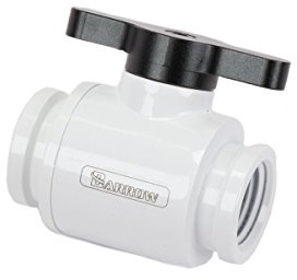 Barrow Mini Water Stop Valve - White Main Body + Classic Black Aluminum Handle