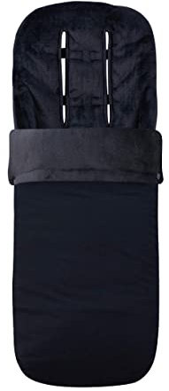 JYOKO Kids Fußsack für Kinderwagen Twin, Duett (Black Series, Baumwolle)