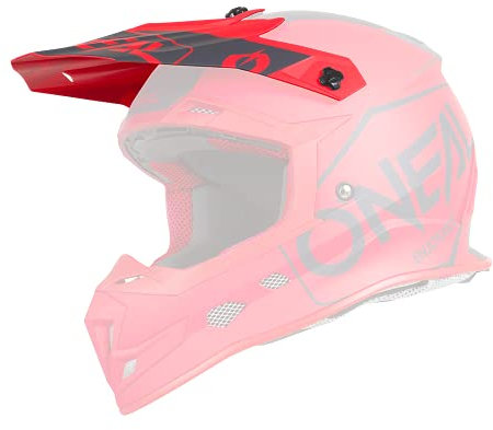 O'NEAL | Ricambi Casco Motocross | Enduro Moto | Ricambio Visiera 5SRS Casco HEXX | Ricambio Visiera 5SRS HEXX Casco | Rosso | Taglia unica