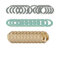 Set di 10 raccordi solari in acciaio inox DN16