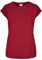 Urban Classics Ladies Organic Extended Shoulder Tee, Maglietta Donna, Rosso (Burgundy), S