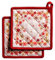 Maison d' Hermine Crystal Star Manique 100% Coton avec Boucle résistante à la Chaleur pour Barbecue, Cuisson, grillade, Micro-Ondes, Barbecue, Thanksgiving, Noël (20cm x 20cm)