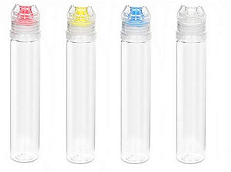 IKAAR 4 Stücke Honigspender Honigdosierer Plastik Honigbehälter Transparente Quetschflasche mit Spritzdüsen und Kappe für Ketchup Heiße Saucen Olivenöl Senf, 85ml