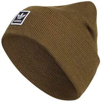 adidas Originals Tall Utility Cuff Beanie, Focus Olive Green, One Size