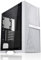 Raijintek Silenos MS, ATX PC Gehäuse mit Seitenteil aus Hartglas, PC Case mit Großflächiges Mesh an der Front, Tempered Glass Case, Weiß
