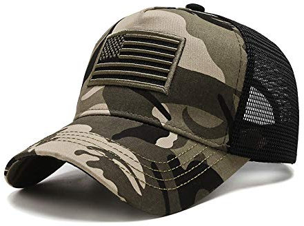 Eicimikto Baseball Kappe Frauen Männer Usa Flag Mesh Baseball Cap Mode Männlich Weiblich Breathable Snapback Hats Unisex Trucker Hats Cap Neue Einstellbare Tarnung