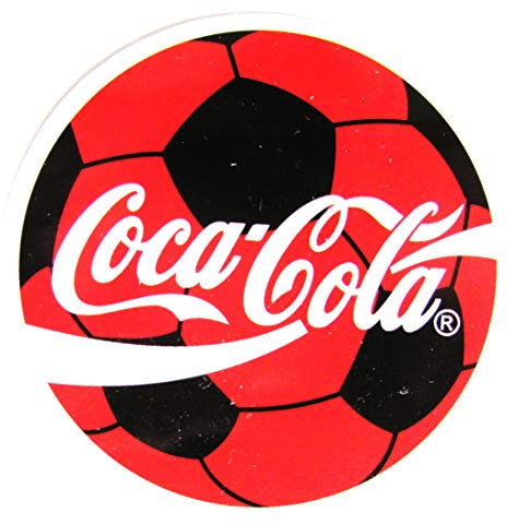 Coca C o l a - Aufkleber - Ball mit Schriftzug - Motiv 064-63 mm
