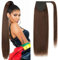 Benehair Ponytail Extension Echthaar, Zopf Extensions Echthaar, Wrap Around Echthaars Ponytail für Frauen, Dunkel Braun Pferdeschwanz Echtes Haar Haarverlängerung 55 CM 95g #2