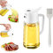 TINMIX Botella pulverizadora de Aceite de 500 ml, dispensador de Aceite de Oliva 2 en 1 y Botella pulverizadora de Aceite para cocinar, freidora de Aire, Barbacoa, Hornear, Ensalada, Color Blanco