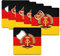 sous Verre Décapsuleur - Drapeau Allemagne de l'est Football Sport Equipe National URSS - Lot de 6 (92 x 92 mm)