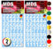 MDS Brand 2cm Zahlen Aufkleber Weiss 0-9, Schriftgröße ca. 20 mm, selbstklebend, wetterfest, klein, Nummer Ziffer Klebezahlen Sticker Hausnummern aus Folie zum Aufkleben Peel (Weiss)
