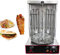 Elektrisch Vertikaler Broiler Döner Shawarma Kebab Maschine mit Spießgabeln Automatisches Spinnen Rauchloser Grill für Restaurant Wohnküche 3000W