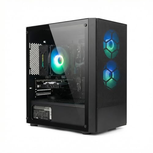STGsivir Gaming PC, GeForce GT 740 4G GDDR5,Xeon E5 3.4GHZ,32G DDR,1TB SSD,WLAN 6,BT 5.2,RGB Fan x2,Windows11 Pro,Gamer PC Computer Desktop