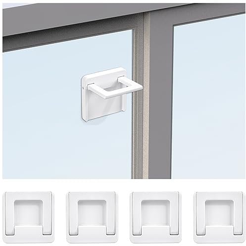 Vicloon Cerradura de Ventana Segura para Niños,Cerraduras de Ventanas Correderas,Autoadhesivo,Sin Taladrar,Bloqueo de Seguridad,Bloqueo de Puerta de Seguridad para Bebés,Fácil de Instalar