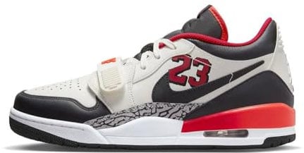 Nike Air Jordan Legacy 312 Low Herren Trainers FJ7221 Sneakers Schuhe (UK 9.5 US 10.5 EU 44.5, sail Black White Gym red 101)