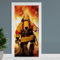 Finest Folia Türfolie 90x200 cm Türtapete Türposter Folie für Tür Wohnzimmer Kinderzimmer Küche Türaufkleber Bad Aufkleber selbstklebend TF01 (38 Firefighter)